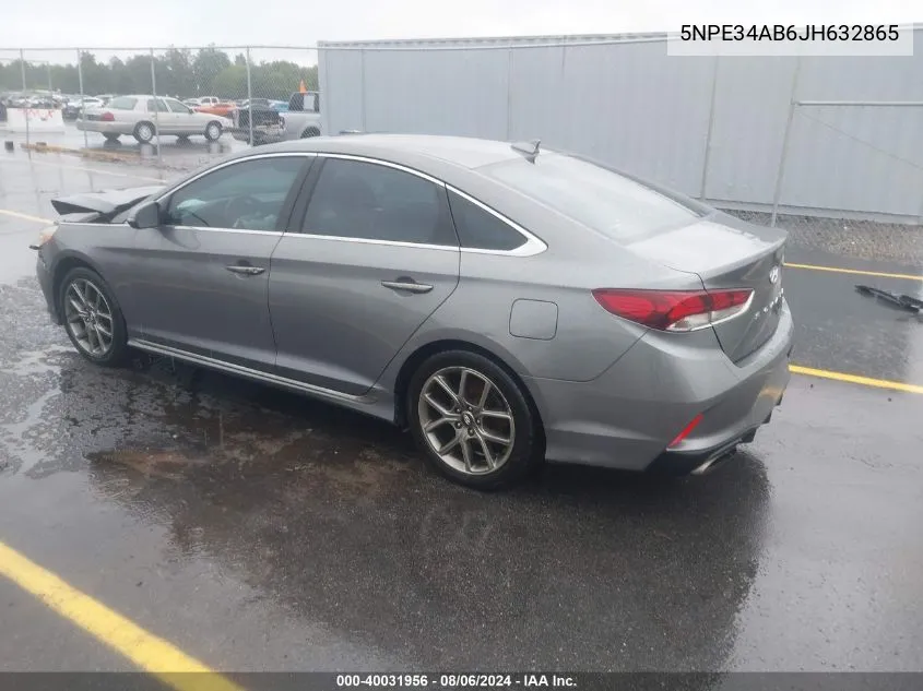 5NPE34AB6JH632865 2018 Hyundai Sonata Sport 2.0T