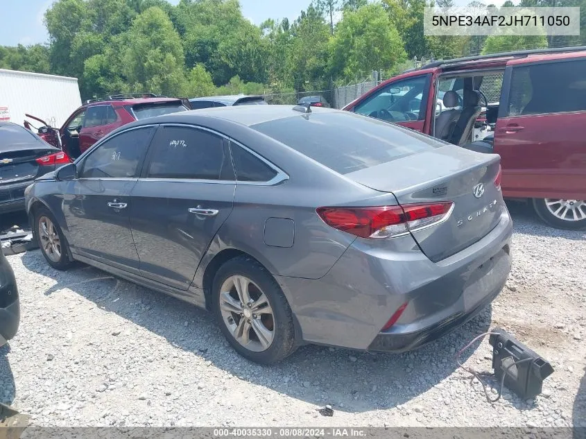 2018 Hyundai Sonata Sel+ VIN: 5NPE34AF2JH711050 Lot: 40035330