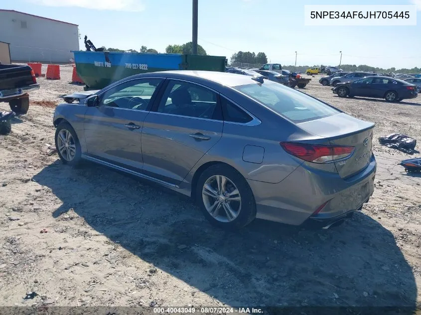 2018 Hyundai Sonata Sport+ VIN: 5NPE34AF6JH705445 Lot: 40043049