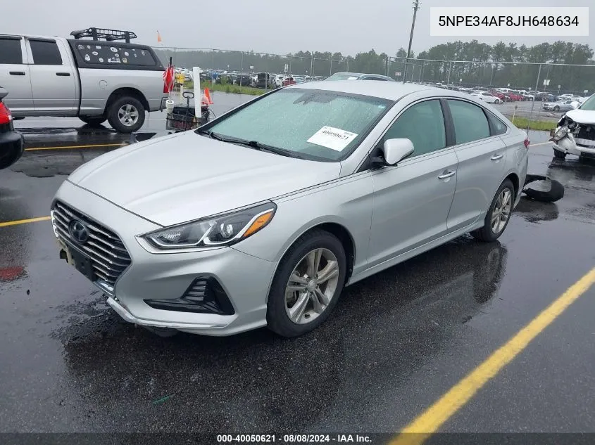 5NPE34AF8JH648634 2018 Hyundai Sonata Sel