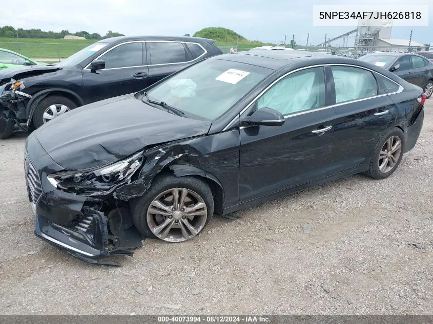 5NPE34AF7JH626818 2018 Hyundai Sonata Limited