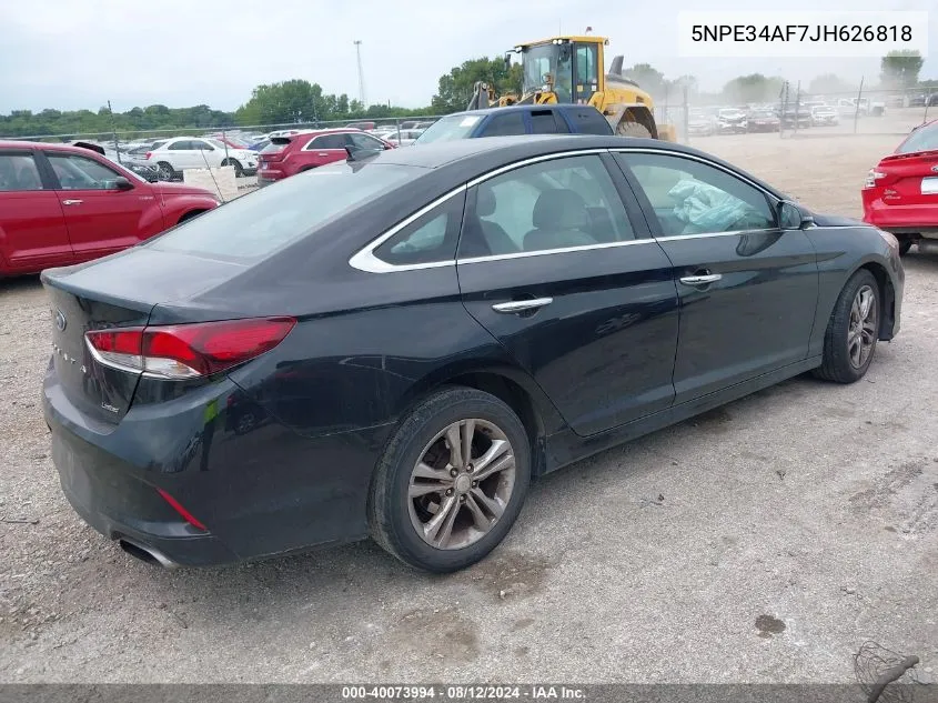 2018 Hyundai Sonata Limited VIN: 5NPE34AF7JH626818 Lot: 40073994