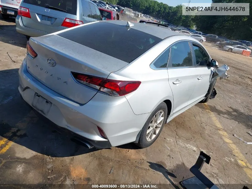 5NPE24AF4JH644678 2018 Hyundai Sonata Se