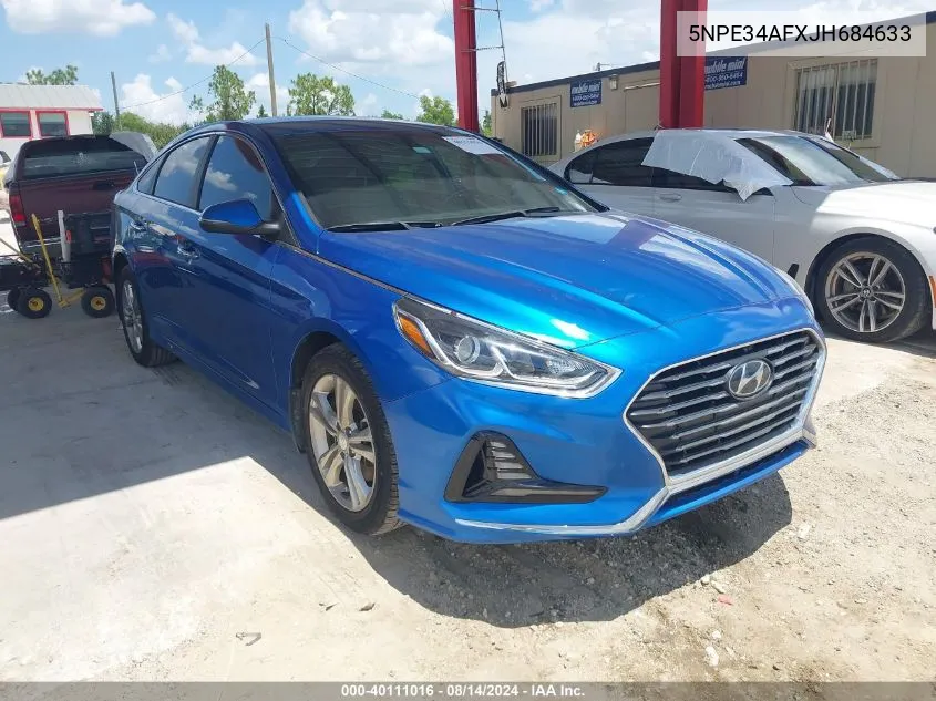 2018 Hyundai Sonata Sel VIN: 5NPE34AFXJH684633 Lot: 40111016