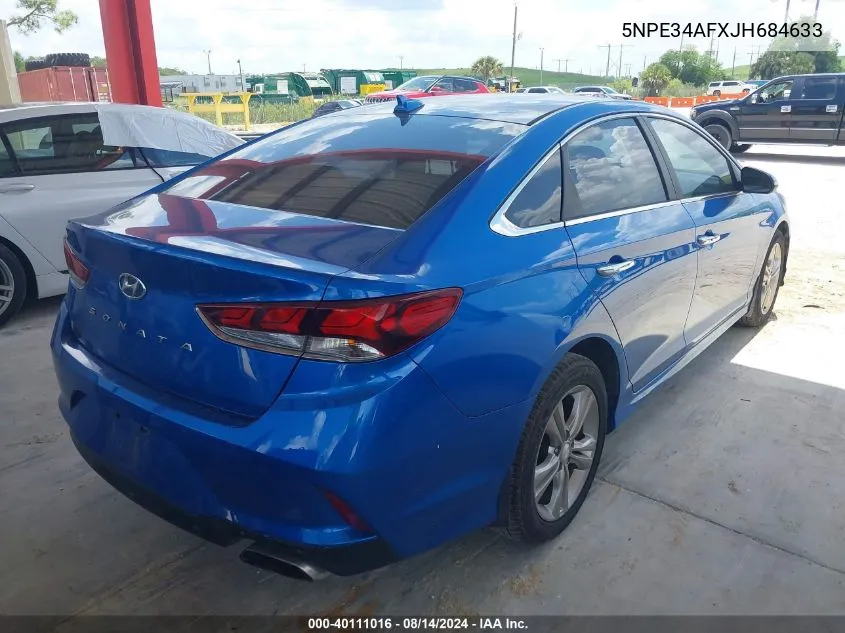 5NPE34AFXJH684633 2018 Hyundai Sonata Sel