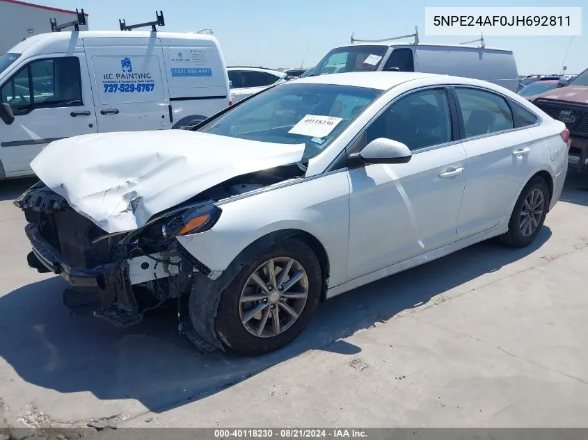 5NPE24AF0JH692811 2018 Hyundai Sonata Se