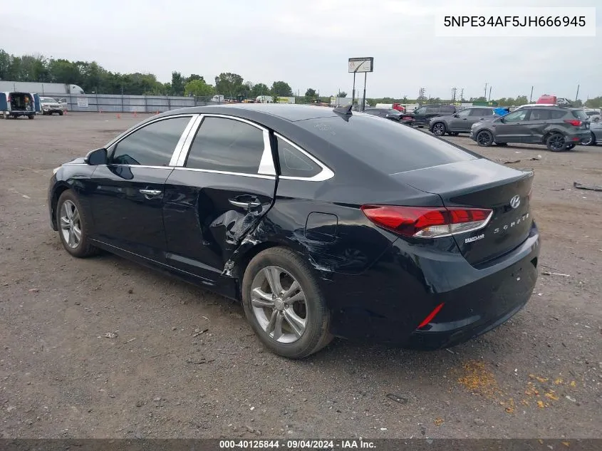 2018 Hyundai Sonata Sel VIN: 5NPE34AF5JH666945 Lot: 40125844