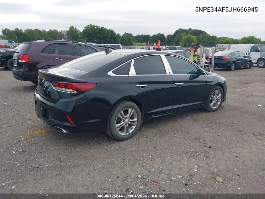 2018 Hyundai Sonata Sel VIN: 5NPE34AF5JH666945 Lot: 40125844