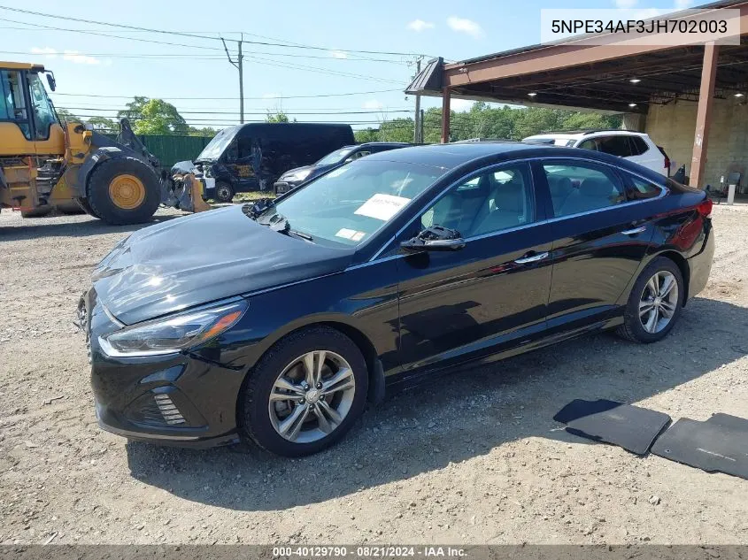 5NPE34AF3JH702003 2018 Hyundai Sonata Sport/Limited/Sel