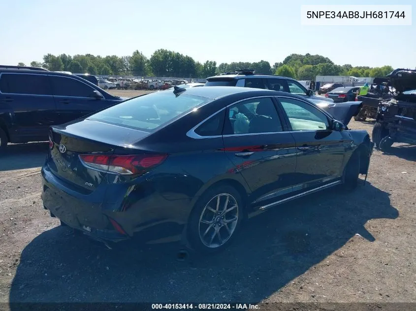 5NPE34AB8JH681744 2018 Hyundai Sonata Sport 2.0T