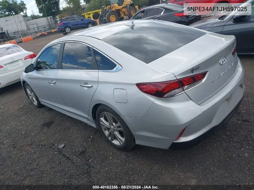 5NPE34AF1JH597025 2018 Hyundai Sonata Sel