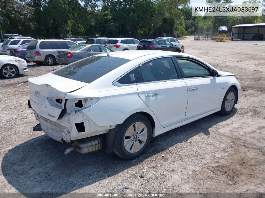 2018 Hyundai Sonata Hybrid Se VIN: KMHE24L3XJA083697 Lot: 40164051