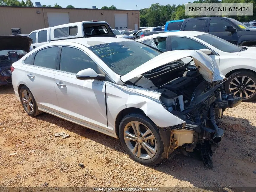 2018 Hyundai Sonata Sel VIN: 5NPE34AF6JH625434 Lot: 40165789