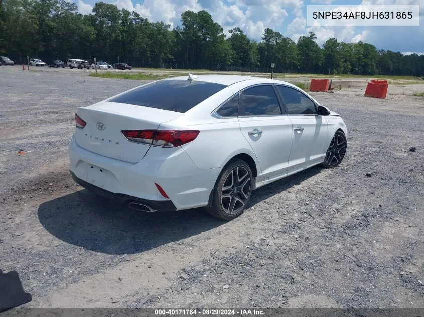 5NPE34AF8JH631865 2018 Hyundai Sonata Sel