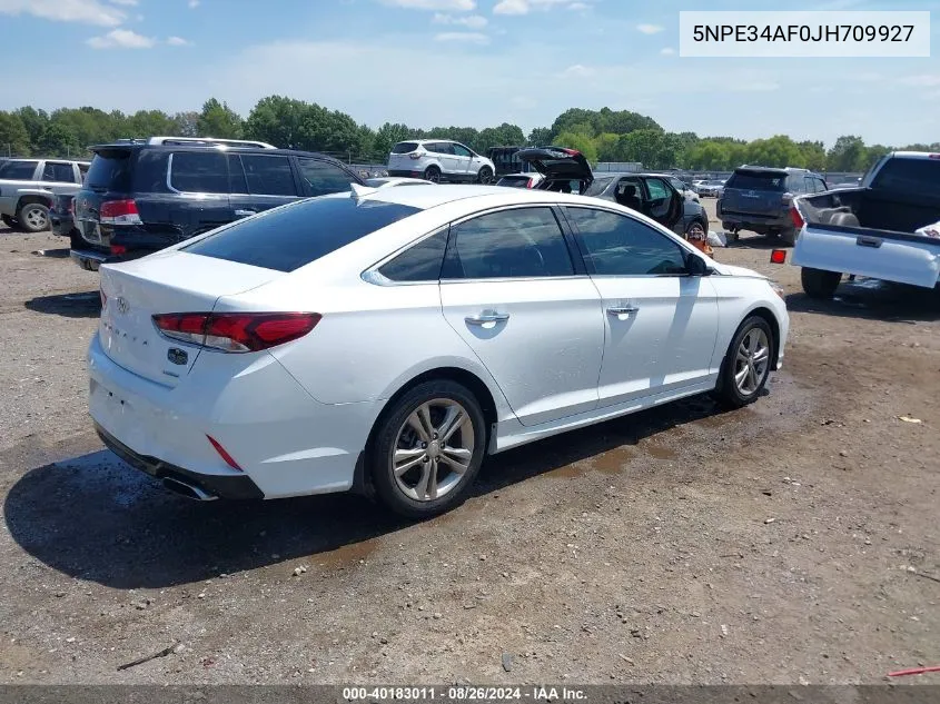 2018 Hyundai Sonata Limited VIN: 5NPE34AF0JH709927 Lot: 40183011