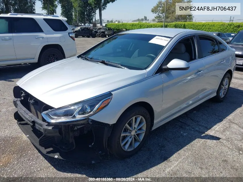 2018 Hyundai Sonata Se VIN: 5NPE24AF8JH706437 Lot: 40185360