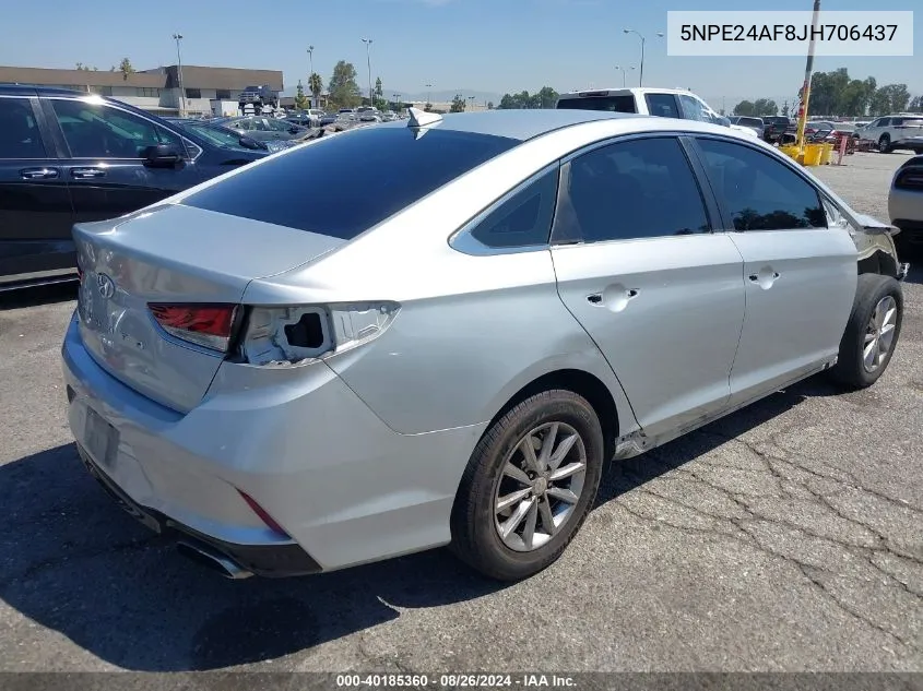 5NPE24AF8JH706437 2018 Hyundai Sonata Se