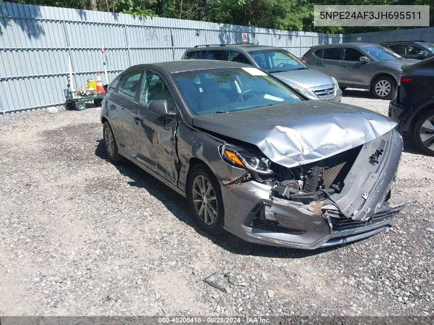 2018 Hyundai Sonata Se VIN: 5NPE24AF3JH695511 Lot: 40200418