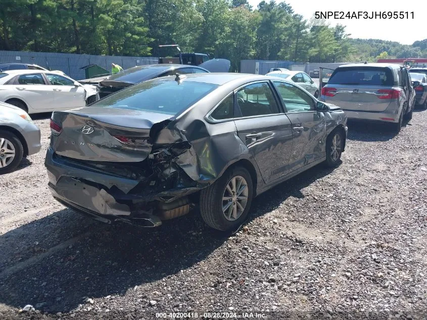 5NPE24AF3JH695511 2018 Hyundai Sonata Se