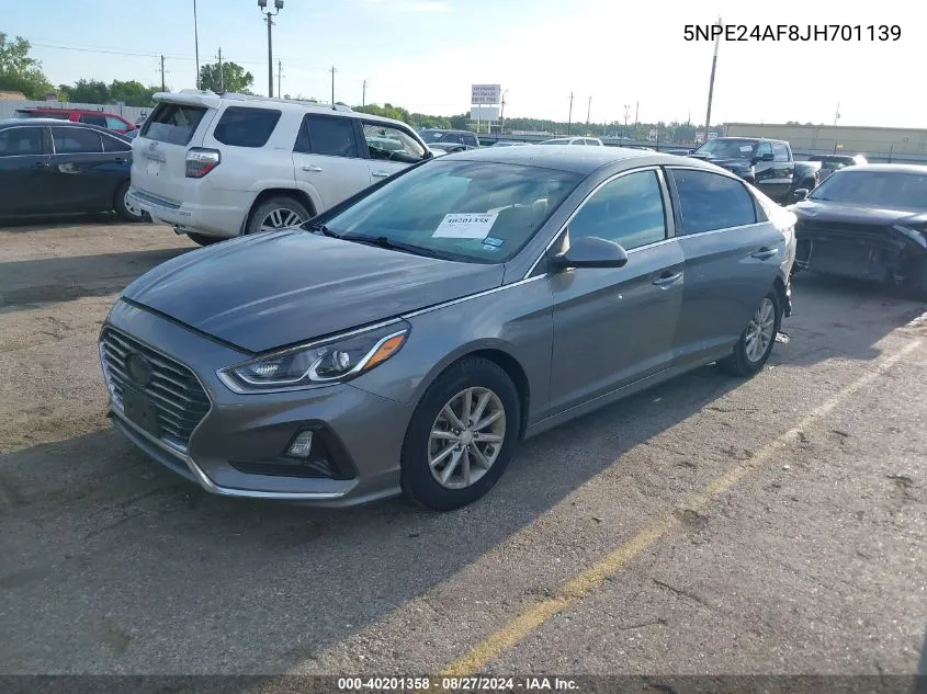 5NPE24AF8JH701139 2018 Hyundai Sonata Se