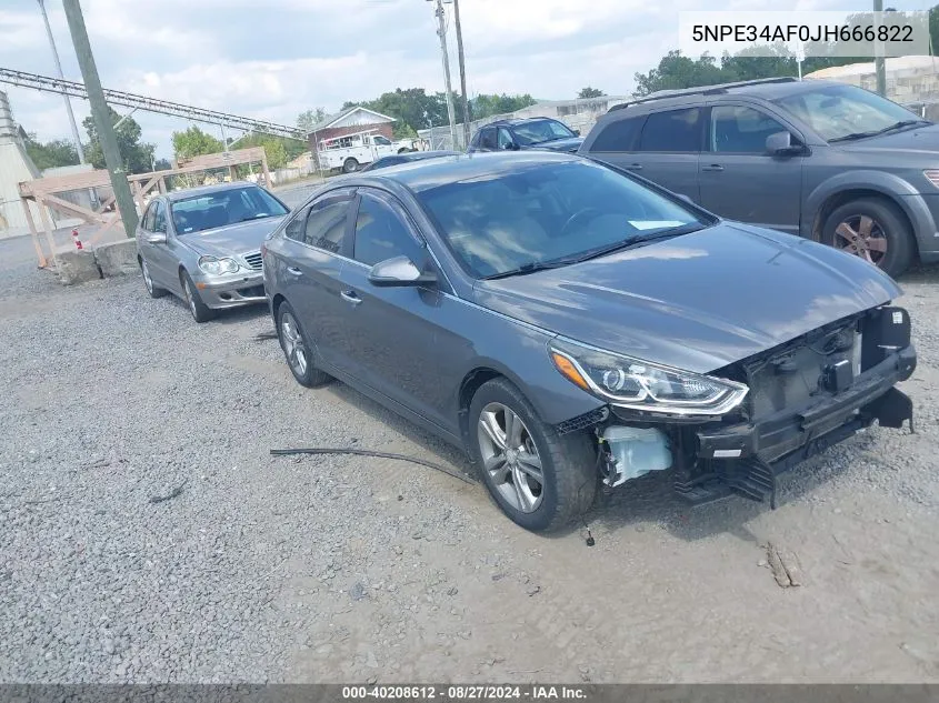 5NPE34AF0JH666822 2018 Hyundai Sonata Sel