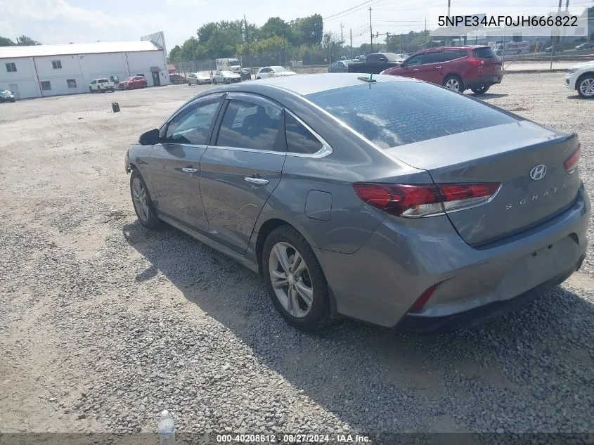 5NPE34AF0JH666822 2018 Hyundai Sonata Sel