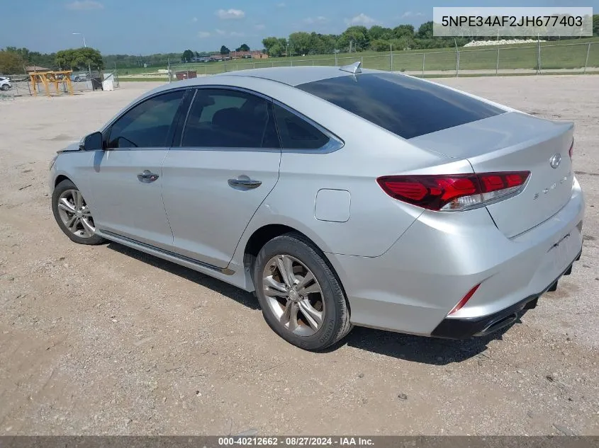 5NPE34AF2JH677403 2018 Hyundai Sonata Sport