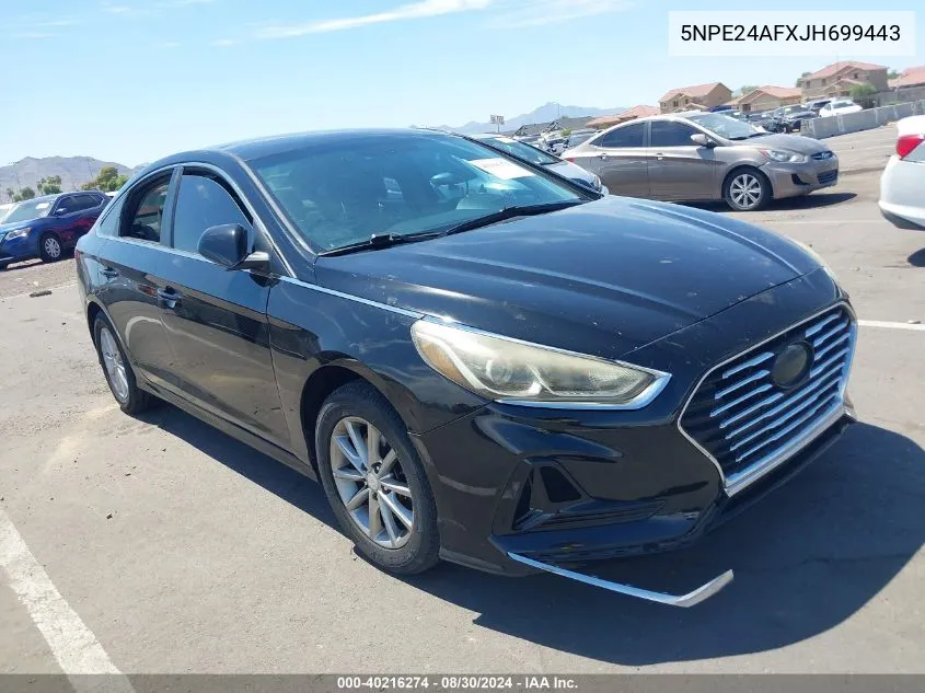 2018 Hyundai Sonata Se VIN: 5NPE24AFXJH699443 Lot: 40450329