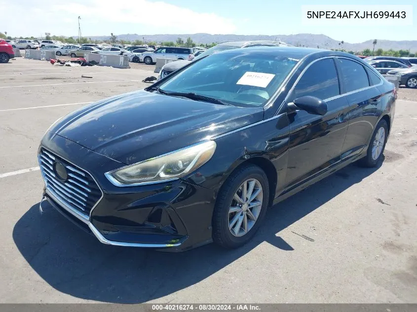 5NPE24AFXJH699443 2018 Hyundai Sonata Se