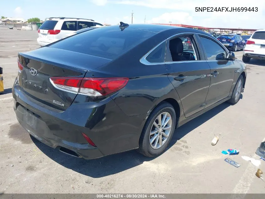 2018 Hyundai Sonata Se VIN: 5NPE24AFXJH699443 Lot: 40450329