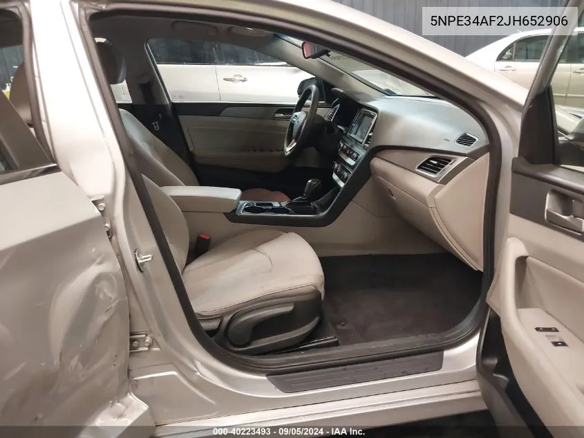 5NPE34AF2JH652906 2018 Hyundai Sonata Sel