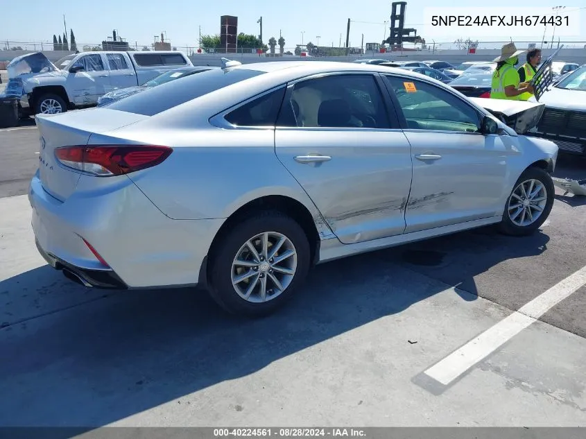 2018 Hyundai Sonata Se VIN: 5NPE24AFXJH674431 Lot: 40224561