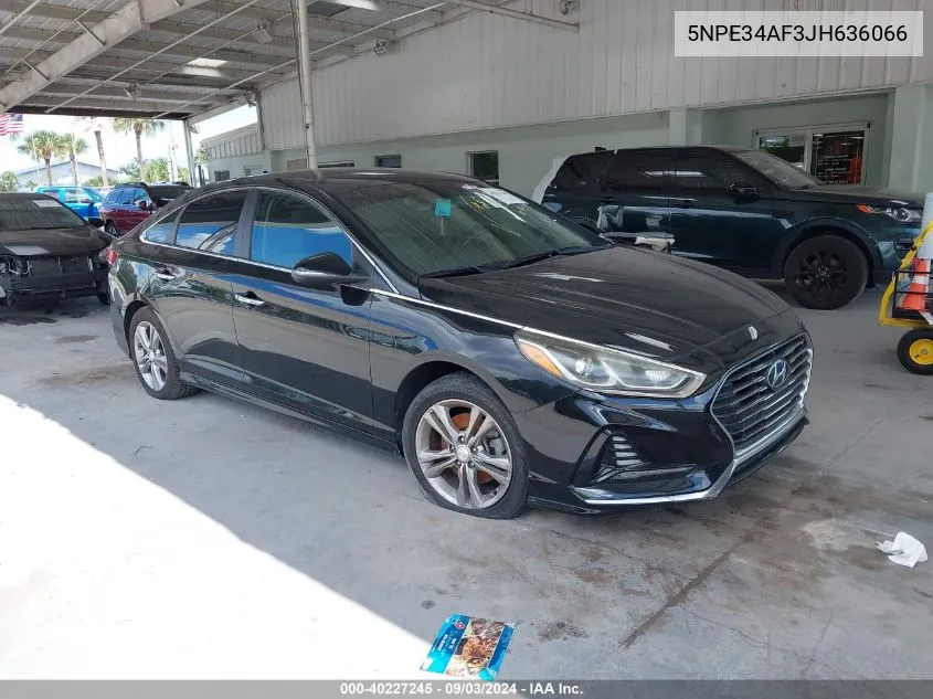 5NPE34AF3JH636066 2018 Hyundai Sonata Sel