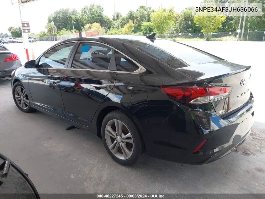 5NPE34AF3JH636066 2018 Hyundai Sonata Sel