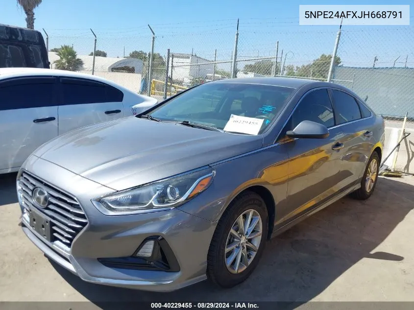 2018 Hyundai Sonata Se VIN: 5NPE24AFXJH668791 Lot: 40229455