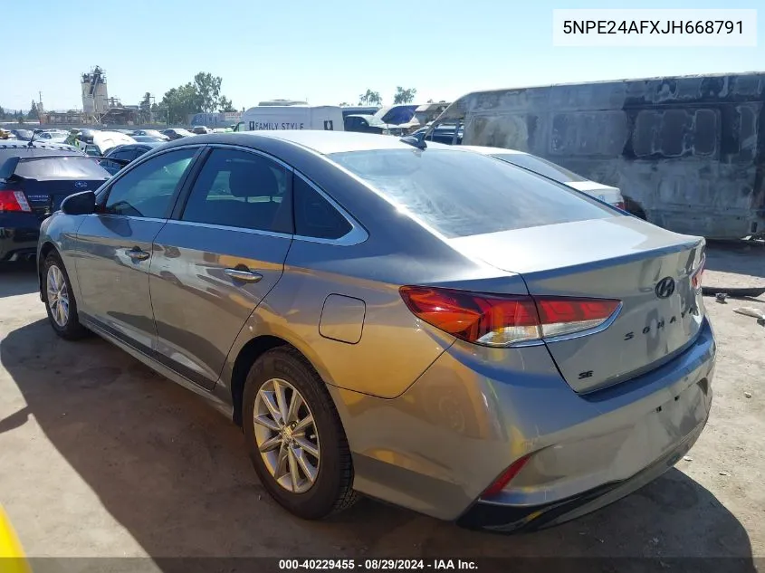 5NPE24AFXJH668791 2018 Hyundai Sonata Se