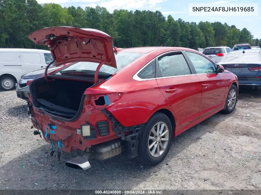 5NPE24AF8JH619685 2018 Hyundai Sonata Se