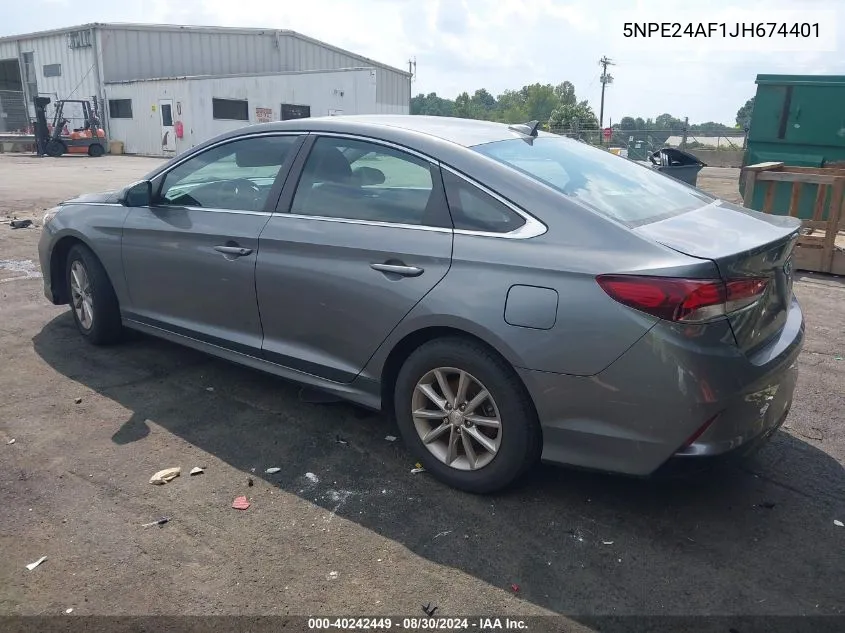 5NPE24AF1JH674401 2018 Hyundai Sonata Se