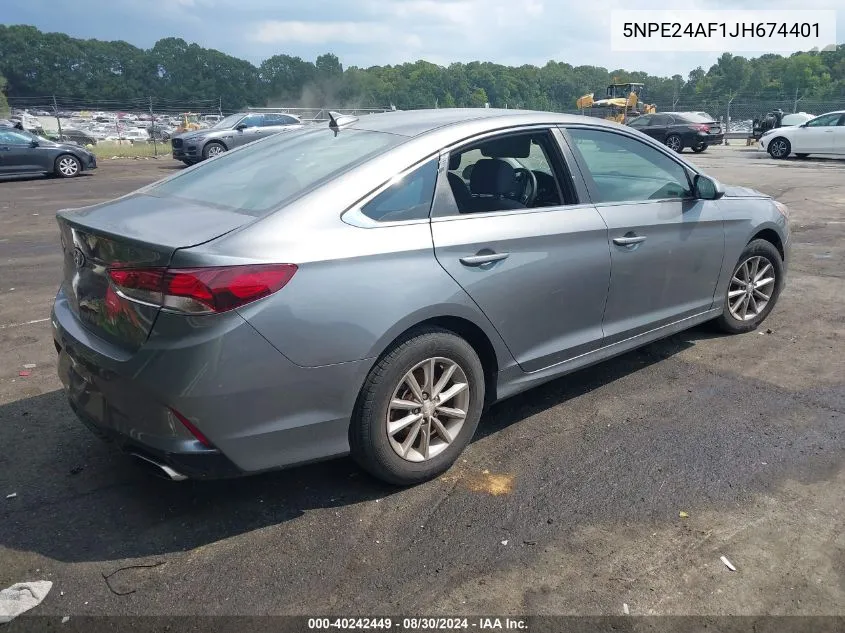 5NPE24AF1JH674401 2018 Hyundai Sonata Se