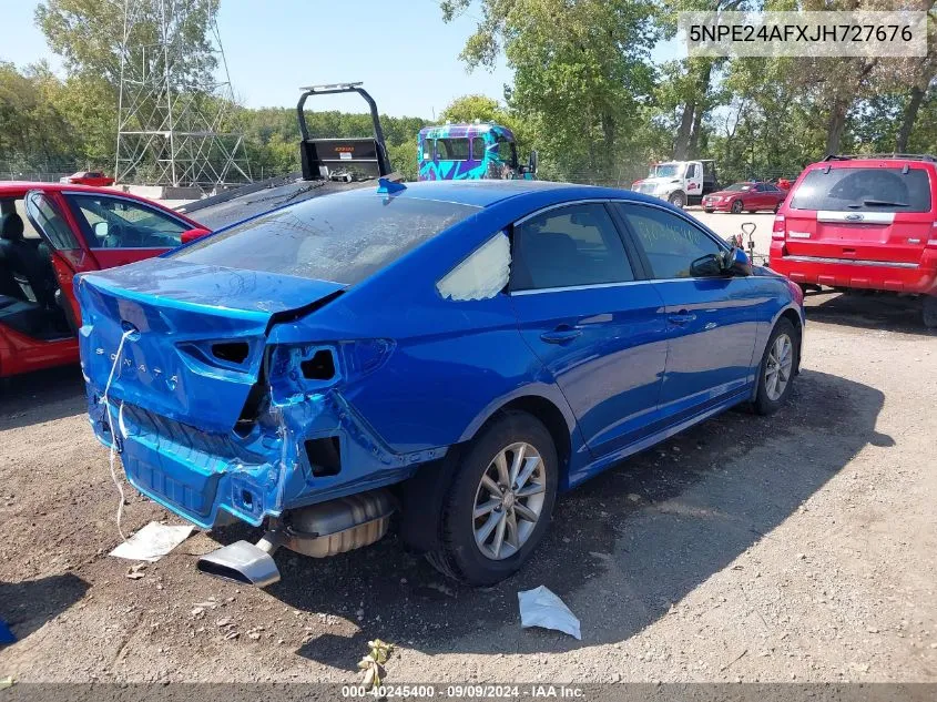 2018 Hyundai Sonata Se VIN: 5NPE24AFXJH727676 Lot: 40245400