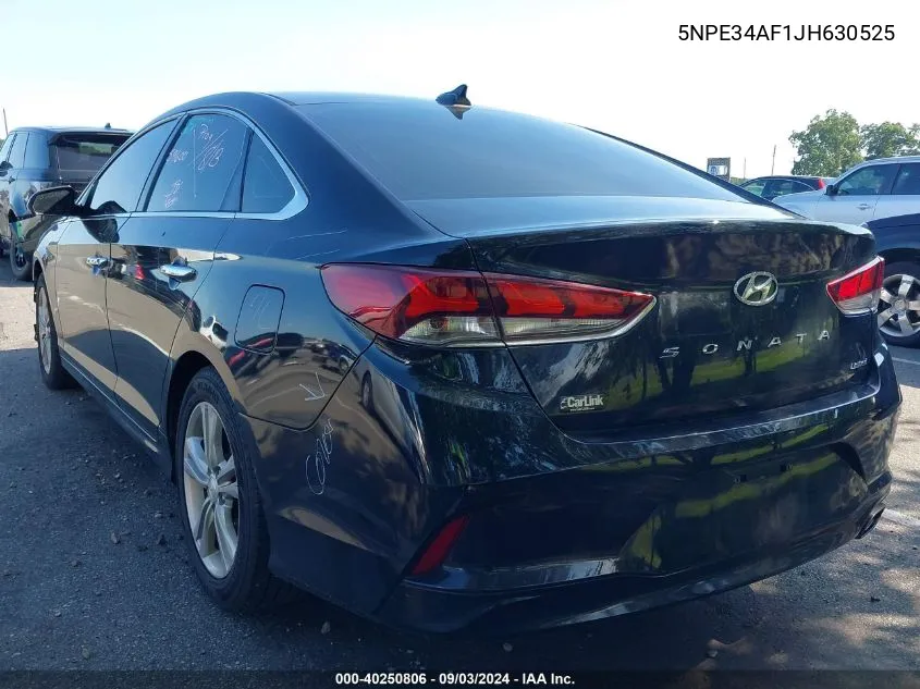 2018 Hyundai Sonata Limited VIN: 5NPE34AF1JH630525 Lot: 40250806