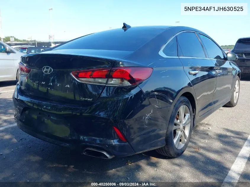 5NPE34AF1JH630525 2018 Hyundai Sonata Limited