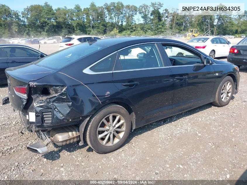 5NPE24AF3JH634305 2018 Hyundai Sonata Se