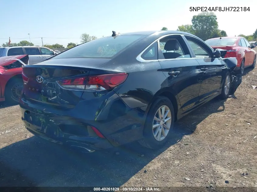 2018 Hyundai Sonata Se VIN: 5NPE24AF8JH722184 Lot: 40261829