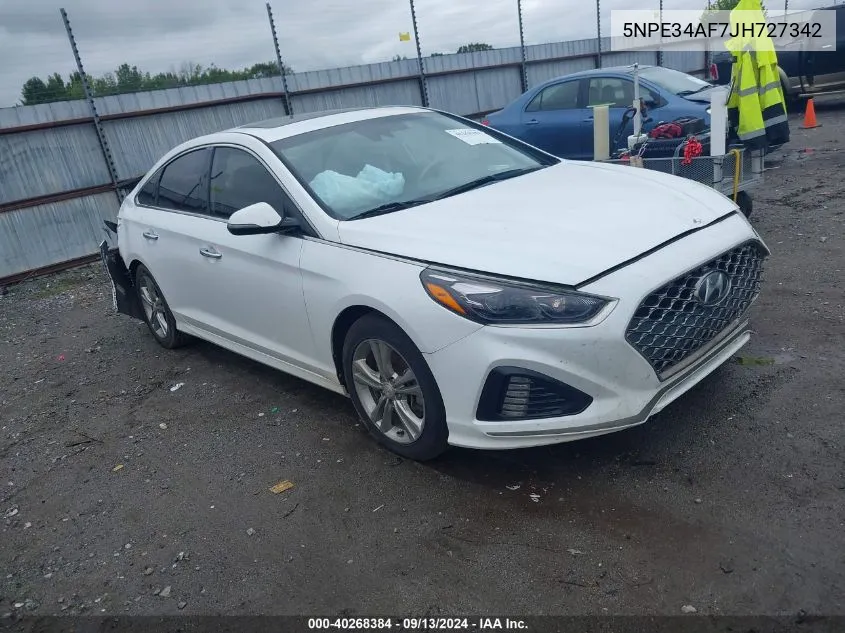 2018 Hyundai Sonata Sport/Limited/Sel VIN: 5NPE34AF7JH727342 Lot: 40268384