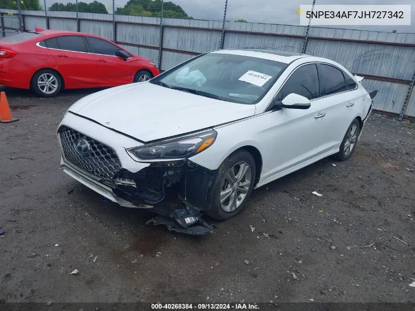 5NPE34AF7JH727342 2018 Hyundai Sonata Sport/Limited/Sel