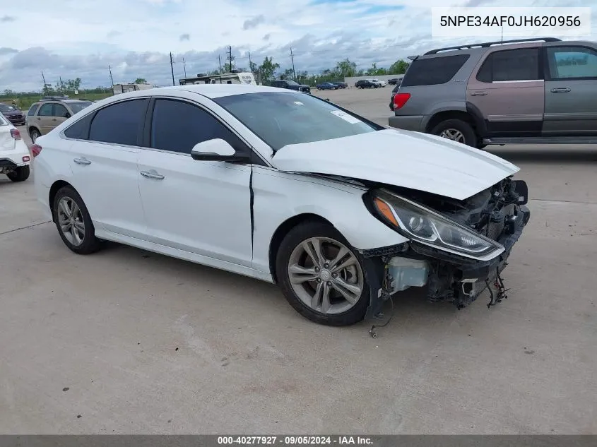 2018 Hyundai Sonata Sel VIN: 5NPE34AF0JH620956 Lot: 40277927