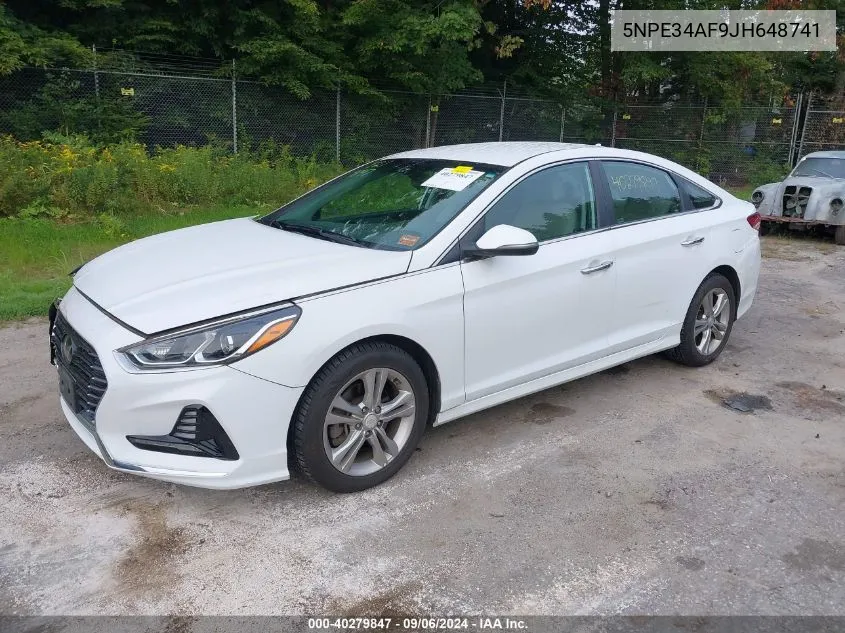 2018 Hyundai Sonata Sport/Limited/Sel VIN: 5NPE34AF9JH648741 Lot: 40279847