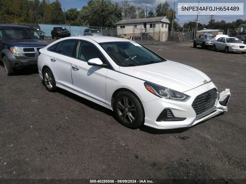 2018 Hyundai Sonata Sel VIN: 5NPE34AF0JH654489 Lot: 40285556