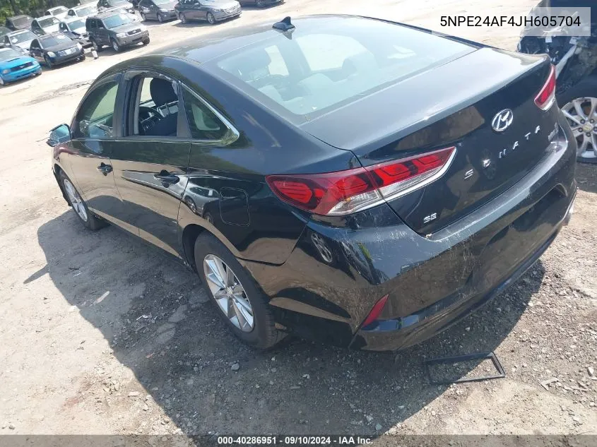 2018 Hyundai Sonata Se VIN: 5NPE24AF4JH605704 Lot: 40286951